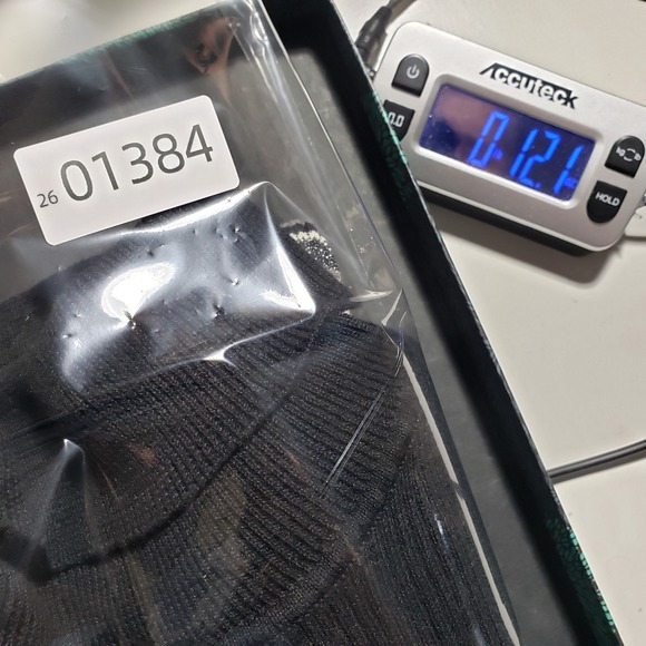 New York & Company Womens Black Metallic Striped Turtleneck Sweater M Chic Edgy - Picture 7 of 7